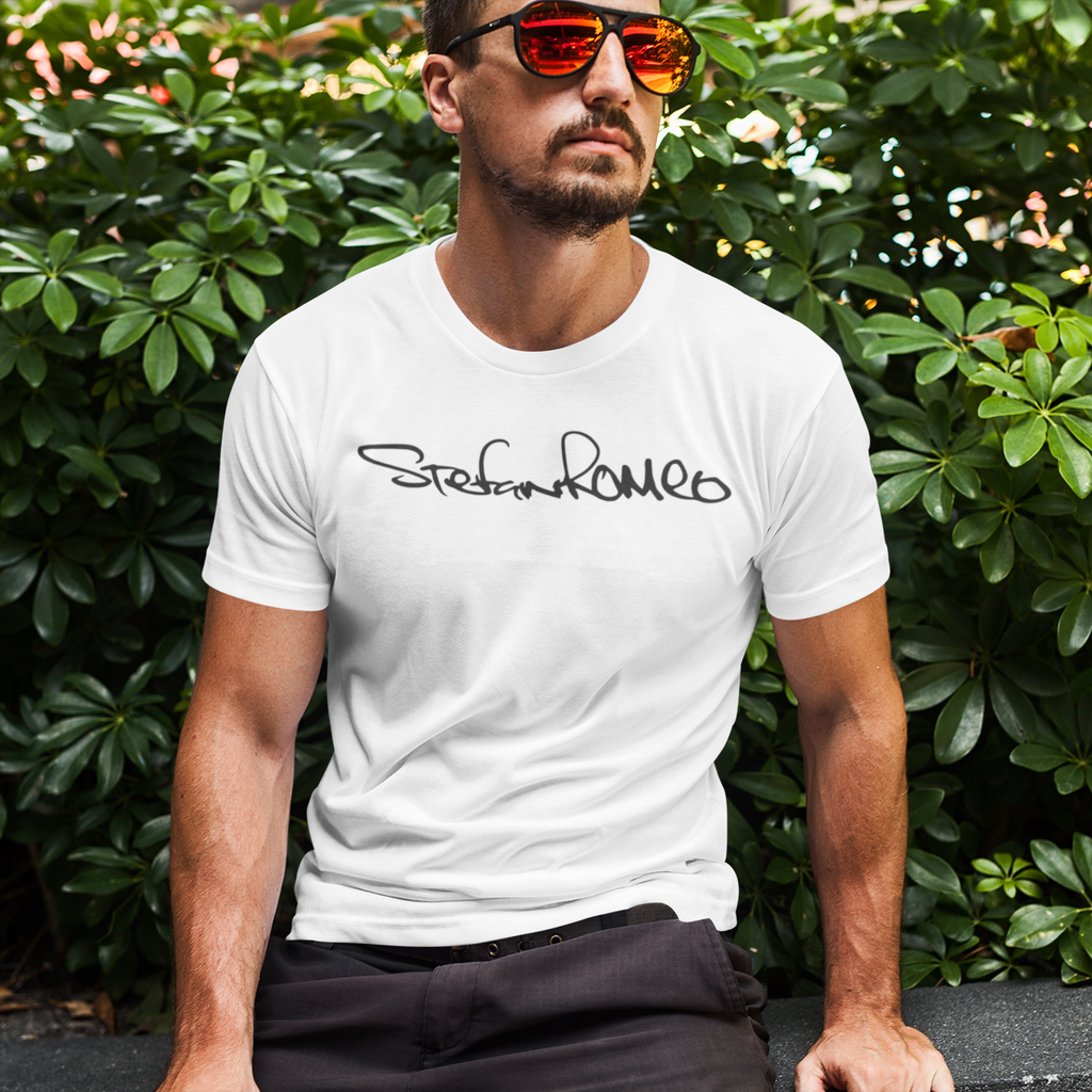 Stefan Romeo Tee (White) - stefanromeoprints