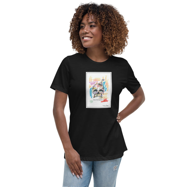 Women's Skull T-Shirt (Black) - stefanromeoprints