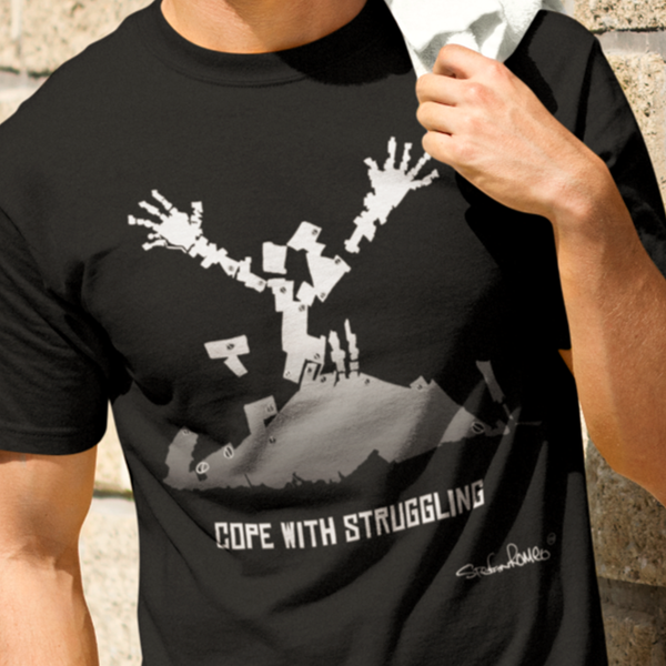 Cope With Struggling Heavyweight T-Shirt - stefanromeoprints