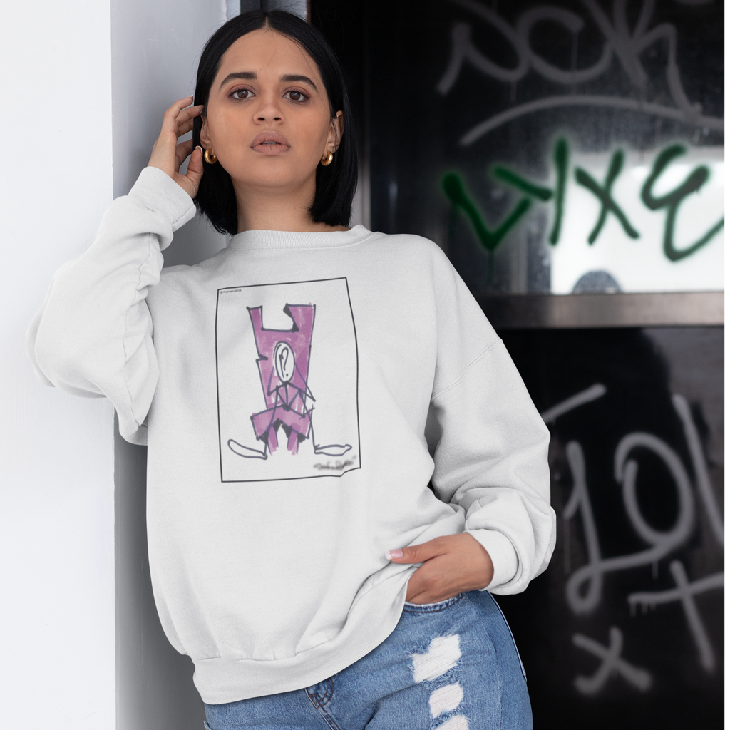 Stickmon in Purple Premium Sweatshirt - stefanromeoprints