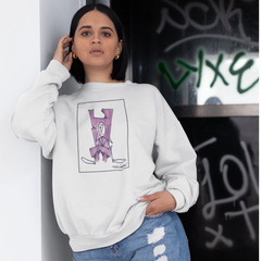 Stickmon in Purple Premium Sweatshirt - stefanromeoprints
