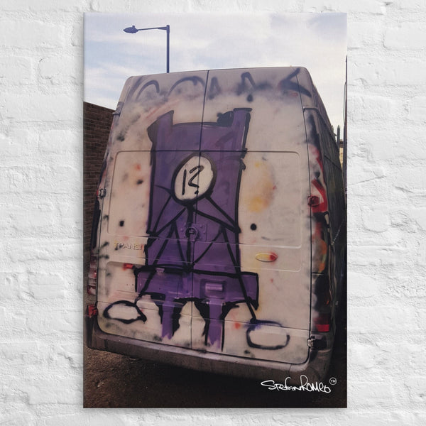 Stickmon On Van (Thin Canvas) - stefanromeoprints